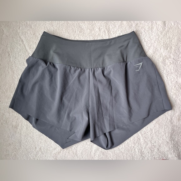 Gymshark Gray Athletic Speed Shorts Women Size Large - Picture 1 of 10